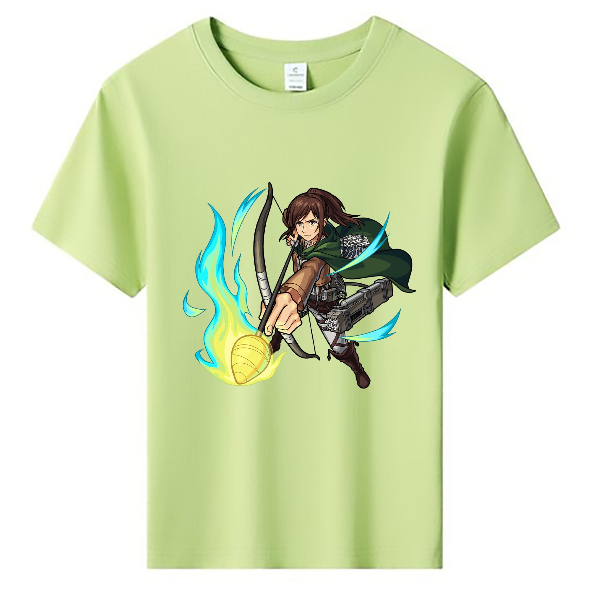 （画像用） 進撃の巨人 サシャ·ブラウス Attack on Titan Sasha Blaus 綿100％キッズTシャツ（フロントプリント）